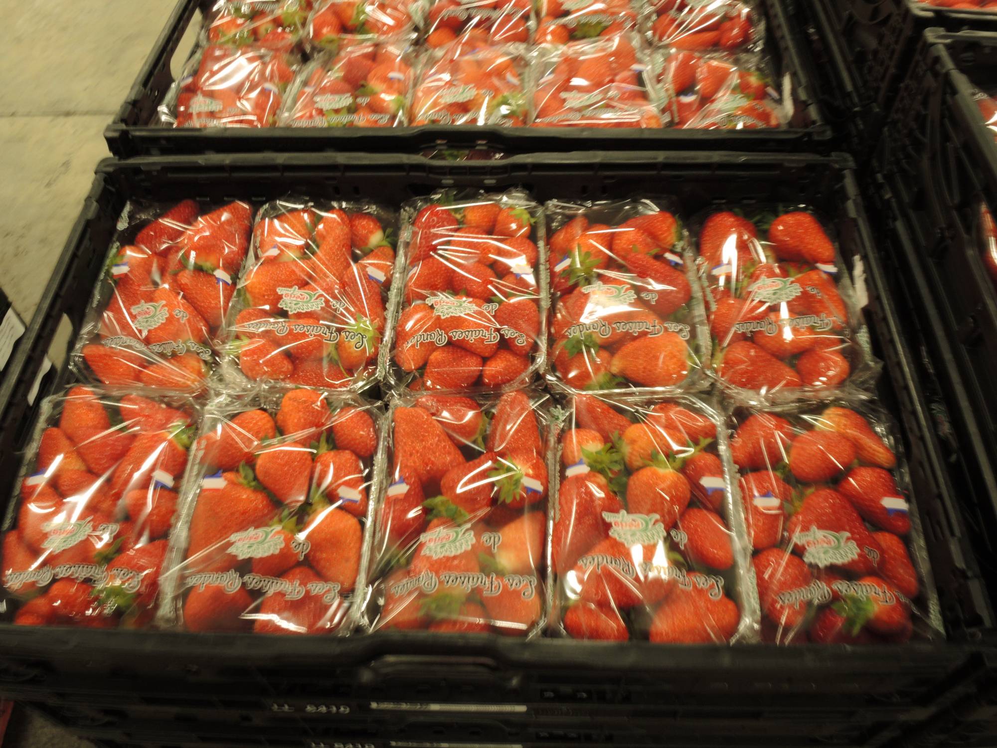 Colis de fraises